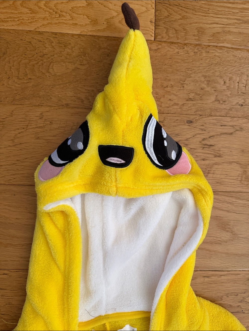 NWT - S - WEEKEND Edition -Yellow Banana Hooded Onesie Jumpsuit - Picture 6 of 11